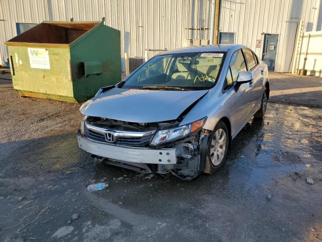 Photo 2 from auction – 2012 HONDA CIVIC LX with VIN 19XFB2F57CE062350