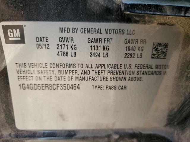 Photo 10 from auction – 2012 BUICK LACROSSE P with VIN 1G4GD5ER8CF350464