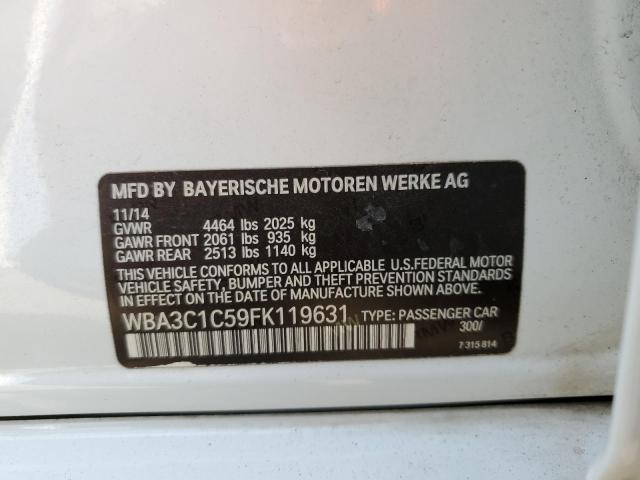 Photo 10 from auction – 2015 BMW 328 I SULE with VIN WBA3C1C59FK119631