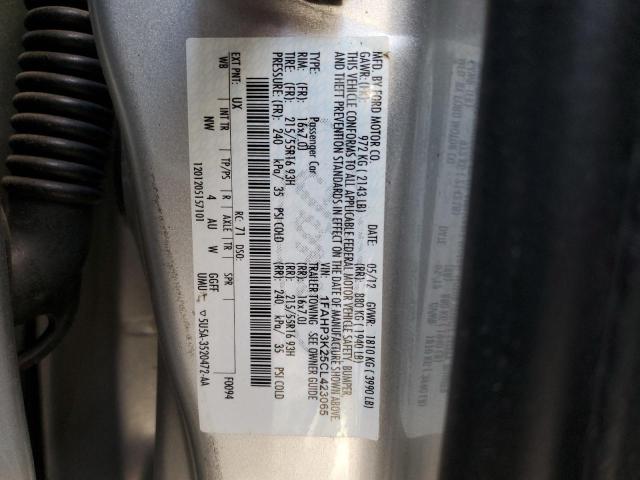 Photo 10 from auction – 2012 FORD FOCUS SE with VIN 1FAHP3K25CL423065