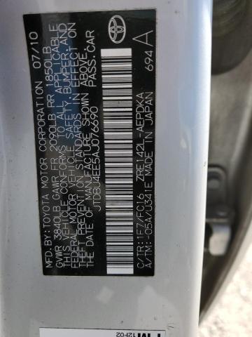 Photo 10 from auction – 2010 TOYOTA COROLLA BA with VIN JTDBU4EE5AJ076690