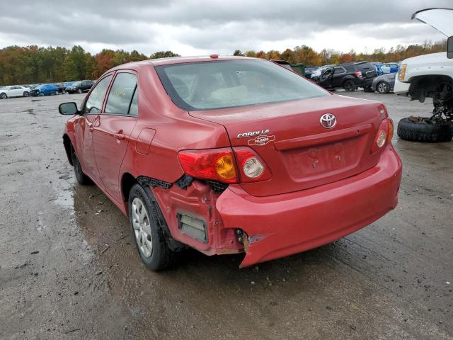 Photo 3 from auction – 2009 TOYOTA COROLLA BA with VIN JTDBL40E29J045709