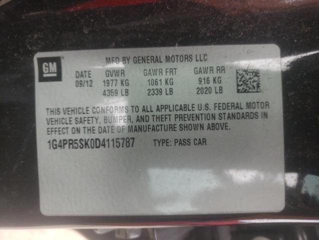 Photo 10 from auction – 2013 BUICK VERANO CON with VIN 1G4PR5SK0D4115787