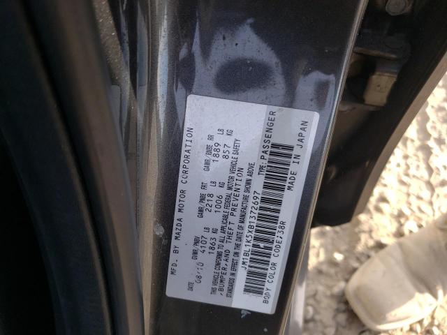 Photo 10 from auction – 2011 MAZDA 3 S with VIN JM1BL1K5XB1372697