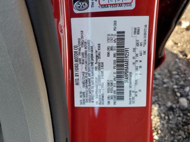 Photo 10 from auction – 2010 FORD FUSION SE with VIN 3FAHP0HA4AR192591