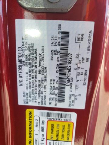 Photo 10 from auction – 2019 FORD MUSTANG with VIN 1FA6P8CF6K5188202