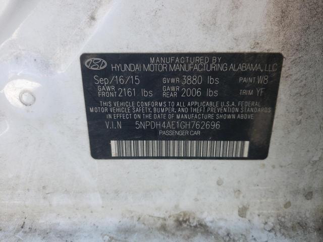 Photo 10 from auction – 2016 HYUNDAI ELANTRA SE with VIN 5NPDH4AE1GH762696
