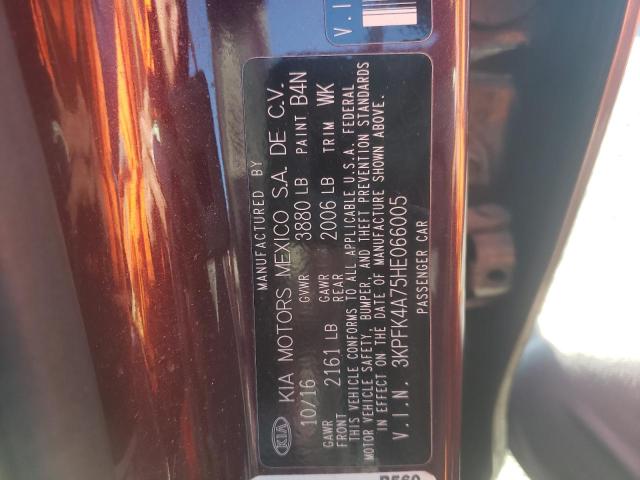 Photo 10 from auction – 2017 KIA FORTE LX with VIN 3KPFK4A75HE066005