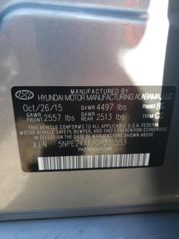 Photo 10 from auction – 2016 HYUNDAI SONATA SE with VIN 5NPE24AF7GH331553