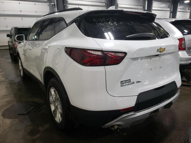 Photo 3 from auction – 2020 CHEVROLET BLAZER 2LT with VIN 3GNKBHRS7LS647747