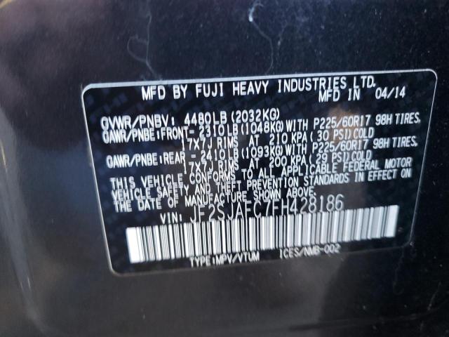 Photo 10 from auction – 2015 SUBARU FORESTER 2 with VIN JF2SJAFC7FH428186