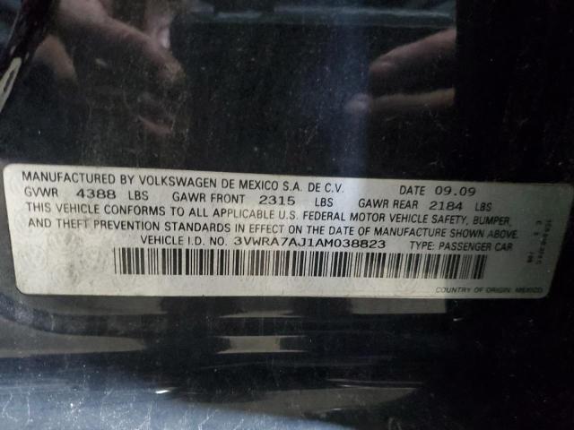 Photo 10 from auction – 2010 VOLKSWAGEN JETTA WOLF with VIN 3VWRA7AJ1AM038823
