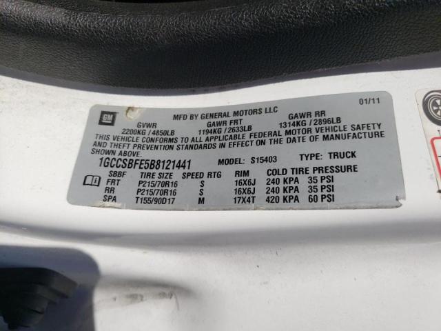 Photo 10 from auction – 2011 CHEVROLET COLORADO with VIN 1GCCSBFE5B8121441
