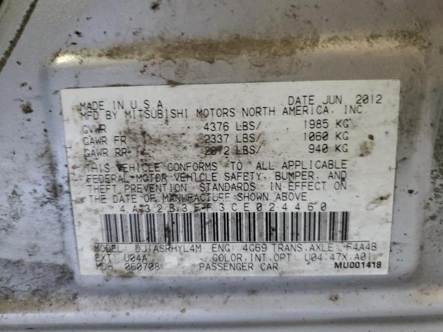 Foto 10 de la subasta – 2012 MITSUBISHI GALANT ES con VIN 4A32B3FF3CE024460
