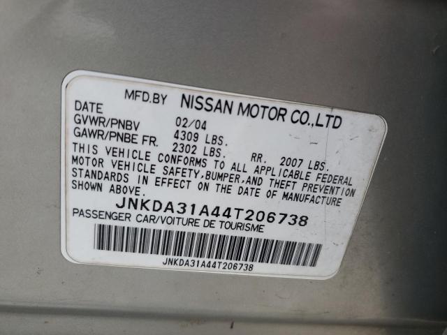 Photo 10 from auction – 2004 INFINITI I35 with VIN JNKDA31A44T206738