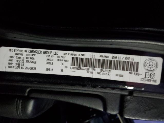 Photo 10 from auction – 2011 JEEP GRAND CHER with VIN 1J4RR6GG3BC657986