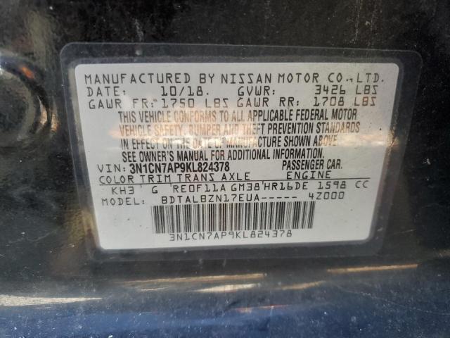 Photo 10 from auction – 2019 NISSAN VERSA S with VIN 3N1CN7AP9KL824378