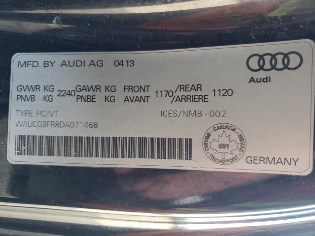 Photo 10 from auction – 2013 AUDI S5 with VIN WAUCGBFR8DA071468
