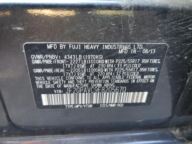 Photo 10 from auction – 2014 SUBARU XV CROSSTR with VIN JF2GPAVC9E8205670