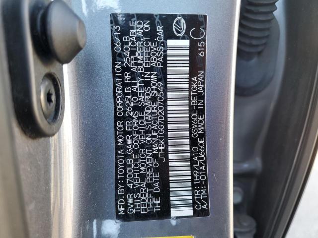 Photo 10 from auction – 2013 LEXUS ES 350 with VIN JTHBK1GG7D2070549