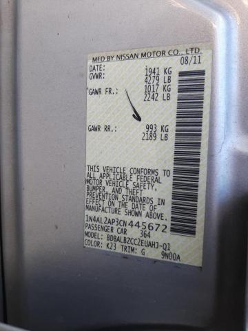 Foto 10 de la subasta – 2012 NISSAN ALTIMA BAS con VIN 1N4AL2AP3CN445672