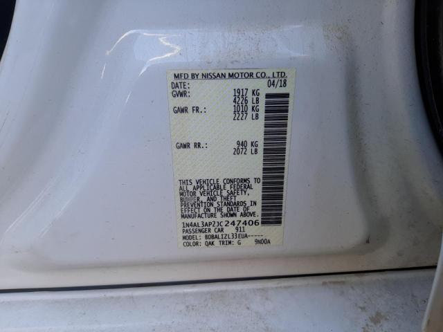 Photo 10 from auction – 2018 NISSAN ALTIMA 2.5 with VIN 1N4AL3AP2JC247406