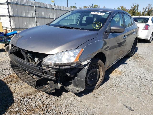 Photo 2 from auction – 2015 NISSAN SENTRA S with VIN 3N1AB7AP3FL695611