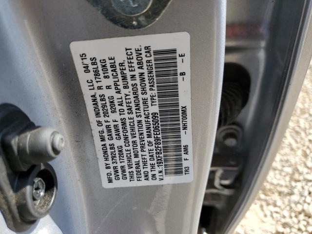 Photo 10 from auction – 2015 HONDA CIVIC EX with VIN 19XFB2F89FE065099