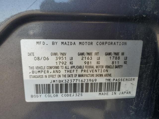 Photo 10 from auction – 2007 MAZDA 3 S with VIN JM1BK323771623969