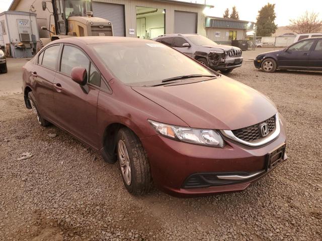 HONDA CIVIC LX 2013 with VIN 19XFB2F54DE290484 - Photo from auction
