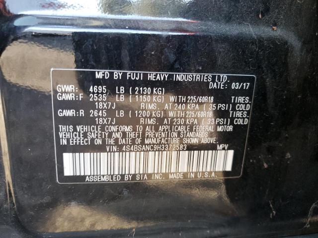 Photo 10 from auction – 2017 SUBARU OUTBACK 2. with VIN 4S4BSANC9H3372583