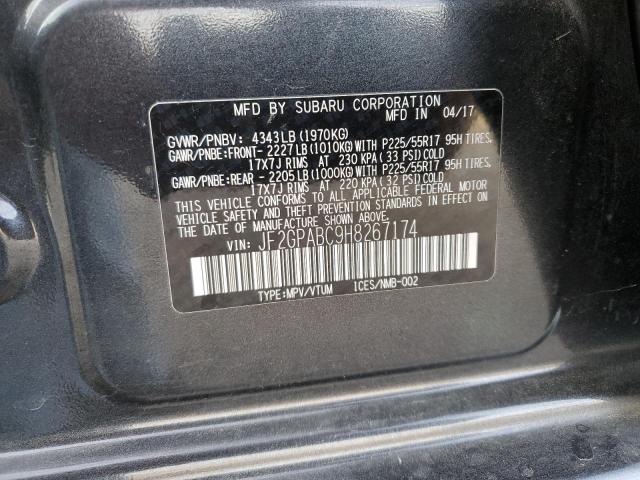 Photo 10 from auction – 2017 SUBARU CROSSTREK with VIN JF2GPABC9H8267174