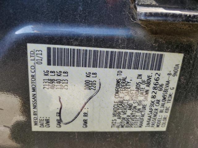 Photo 10 from auction – 2013 NISSAN MAXIMA S with VIN 1N4AA5AP3DC828662