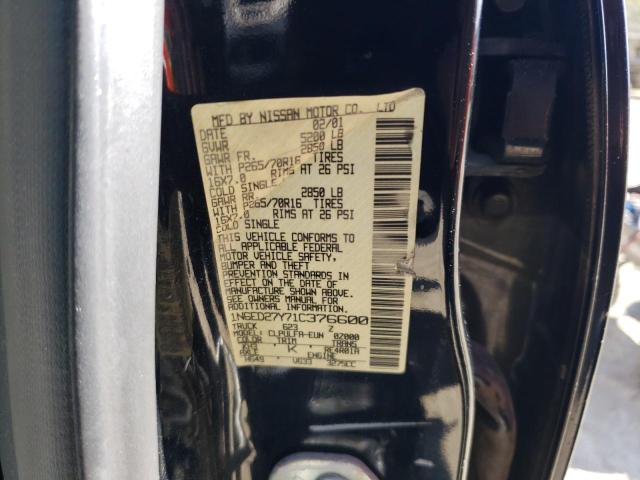 Photo 10 from auction – 2001 NISSAN FRONTIER C with VIN 1N6ED27Y71C376600