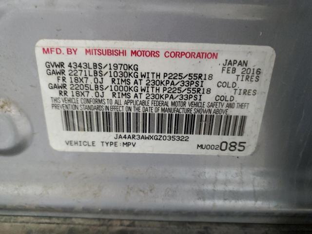 Photo 10 from auction – 2016 MITSUBISHI OUTLANDER with VIN JA4AR3AWXGZ035322