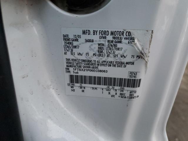 Photo 10 from auction – 2006 FORD F250 SUPER with VIN 1FTSX21P06EC08063