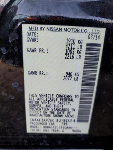 Photo 10 from auction – 2014 NISSAN ALTIMA 2.5 with VIN 1N4AL3AP7EC329024
