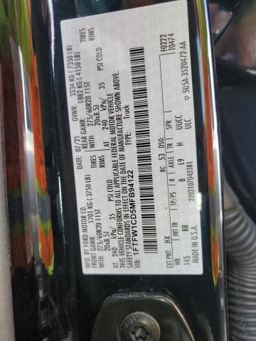 Photo 10 from auction – 2021 FORD F150 SUPER with VIN 1FTFW1CD5MFB94122