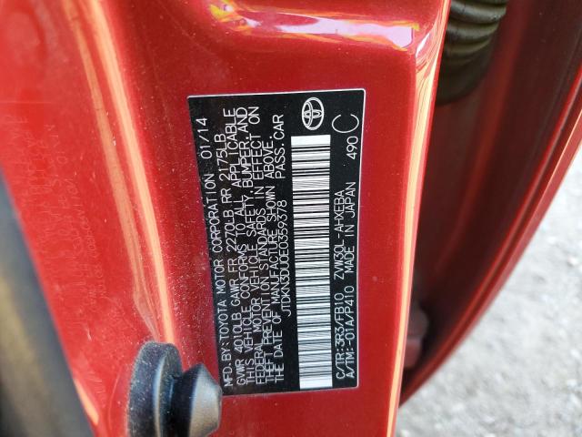 Photo 10 from auction – 2014 TOYOTA PRIUS with VIN JTDKN3DU0E0359378