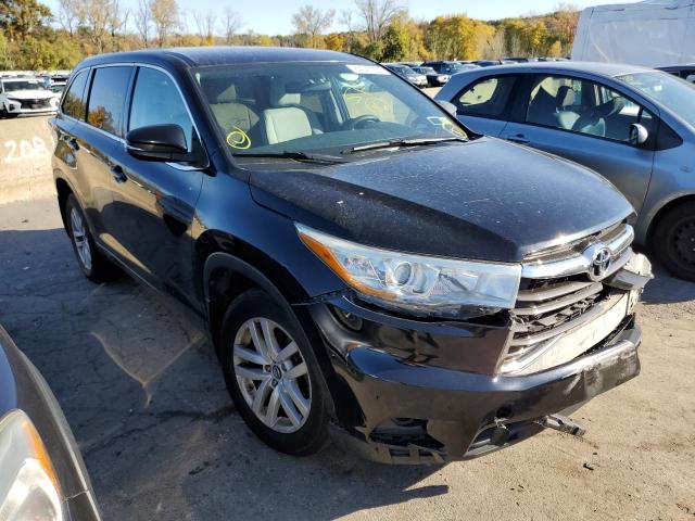 TOYOTA HIGHLANDER 2016 with VIN 5TDBKRFHXGS259994 - Photo from auction