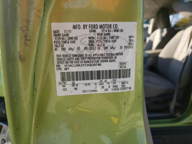 Photo 10 from auction – 2012 FORD ESCAPE HYB with VIN 1FMCU5K37CKB39746