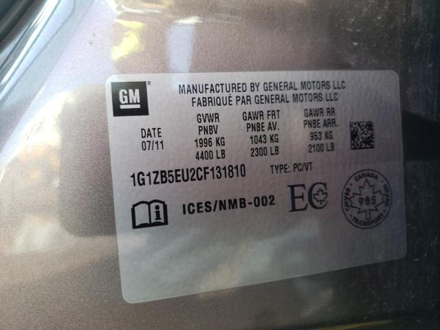 Photo 10 from auction – 2012 CHEVROLET MALIBU LS with VIN 1G1ZB5EU2CF131810