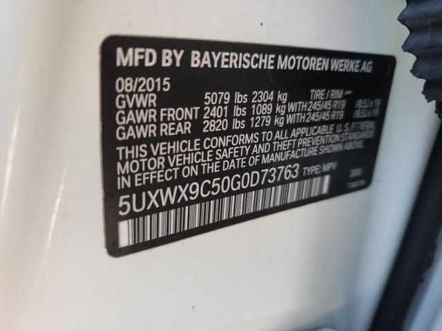 Photo 10 from auction – 2016 BMW X3 XDRIVE2 with VIN 5UXWX9C50G0D73763