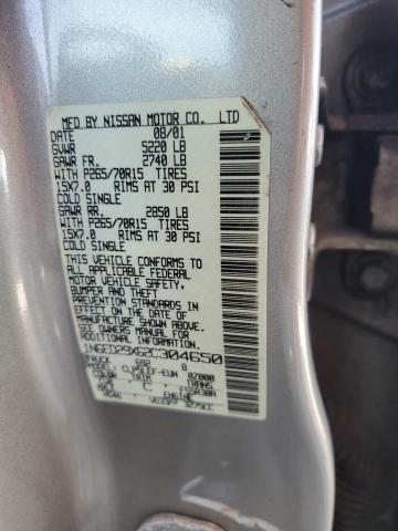 Photo 10 from auction – 2002 NISSAN FRONTIER C with VIN 1N6ED29X62C304650