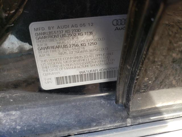 Photo 10 from auction – 2013 AUDI A4 ALLROAD with VIN WA1UFAFL4DA070697
