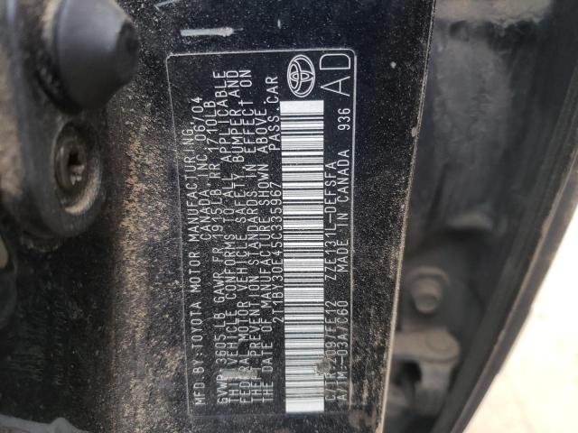 Photo 10 from auction – 2005 TOYOTA COROLLA XR with VIN 2T1BY30E45C335967