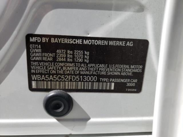 Photo 10 from auction – 2015 BMW 528 I with VIN WBA5A5C52FD513000