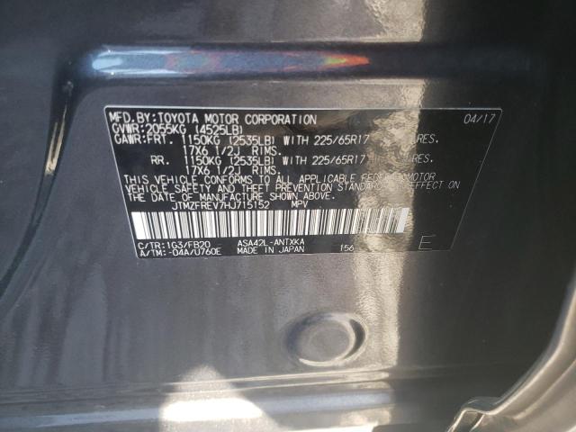 Photo 10 from auction – 2017 TOYOTA RAV4 LE with VIN JTMZFREV7HJ715152