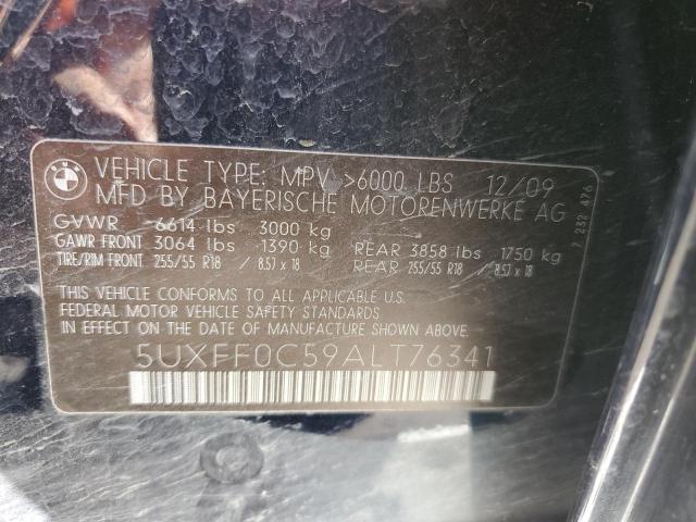Photo 10 from auction – 2010 BMW X5 XDRIVE3 with VIN 5UXFF0C59ALT76341
