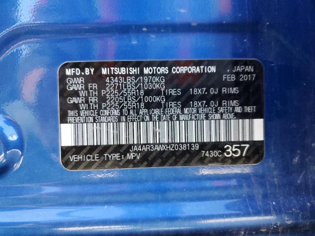 Photo 10 from auction – 2017 MITSUBISHI OUTLANDER with VIN JA4AR3AWXHZ038139